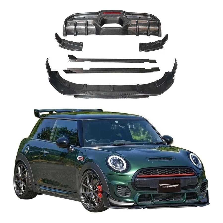 Carbon Fiber Body Kit MINI JCW F56 F57 LCI Front Lip Side Skirts Rear Diffuser Car Accessories